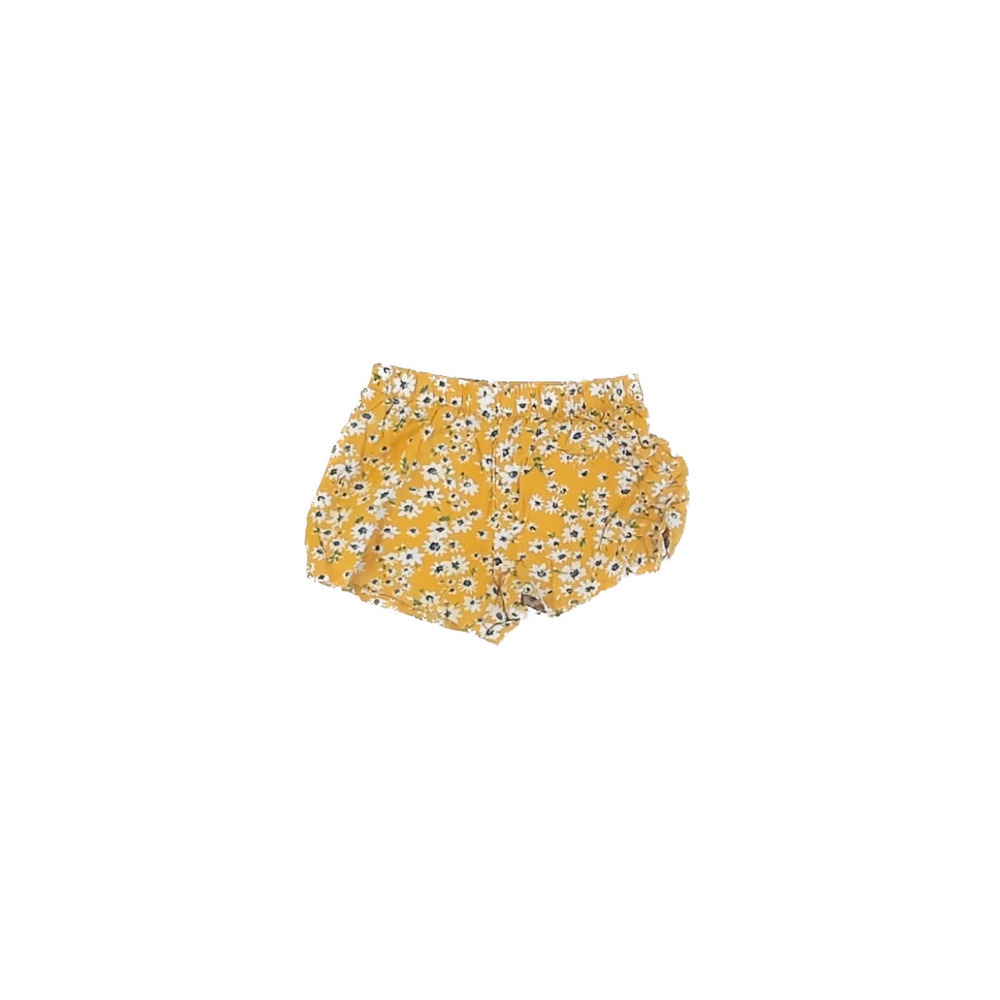 Chenault Girl Girls Yellow Floral Shorts size: 4T